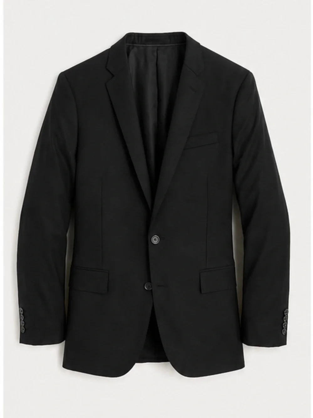 NEW! J. Crew Ludlow Slim-fit suit jacket in Italian wool Size 40R Black NEW $450